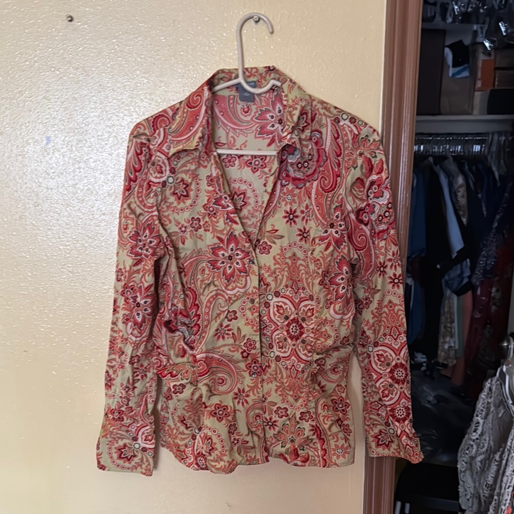 Paisley Button-Up Shirt